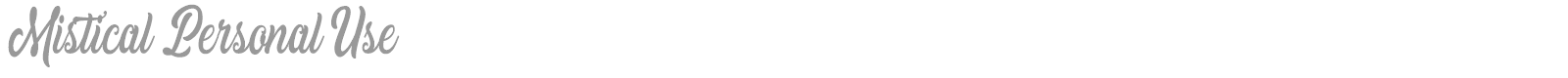 Mistical font preview